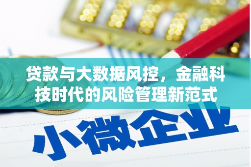 五股贷款与大数据风控，金融科技时代的风险管理新范式