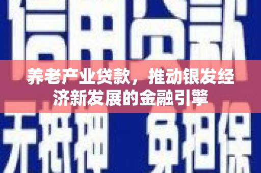 五股养老产业贷款，推动银发经济新发展的金融引擎