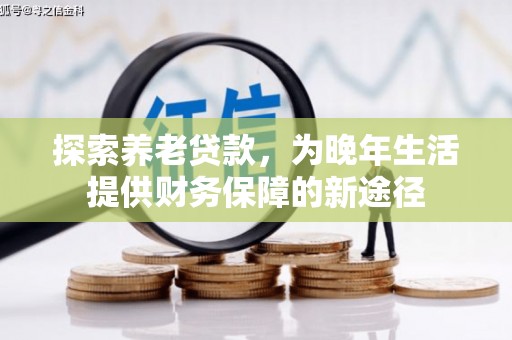 五股探索养老贷款，为晚年生活提供财务保障的新途径