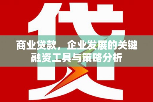 五股商业贷款，企业发展的关键融资工具与策略分析