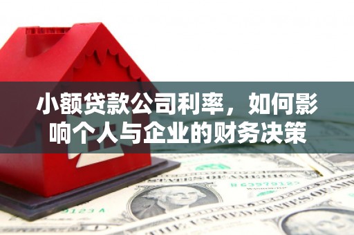 五股小额贷款公司利率，如何影响个人与企业的财务决策