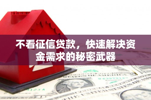 五股不看征信贷款，快速解决资金需求的秘密武器