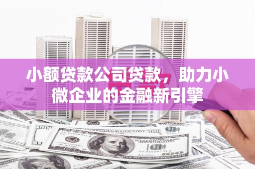 五股小额贷款公司贷款，助力小微企业的金融新引擎