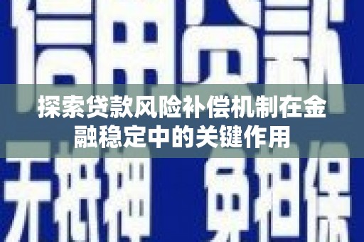 五股探索贷款风险补偿机制在金融稳定中的关键作用
